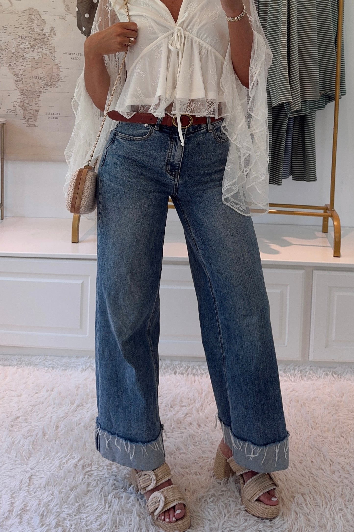 Danielle Straight Leg Jeans- Medium Indigo